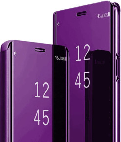 Калъф тефтер огледален CLEAR VIEW за Samsung Galaxy A14 5G SM-A146B лилав 